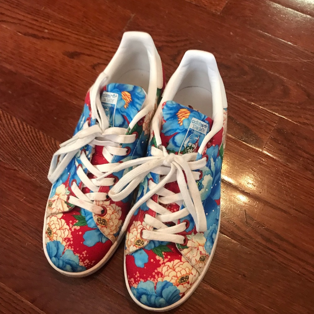 Floral Stan Smith adidas shoes